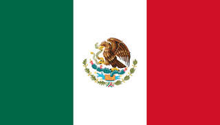 The Flag of Mexico.